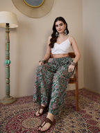 InWeave Green Big Jaal Palazzo