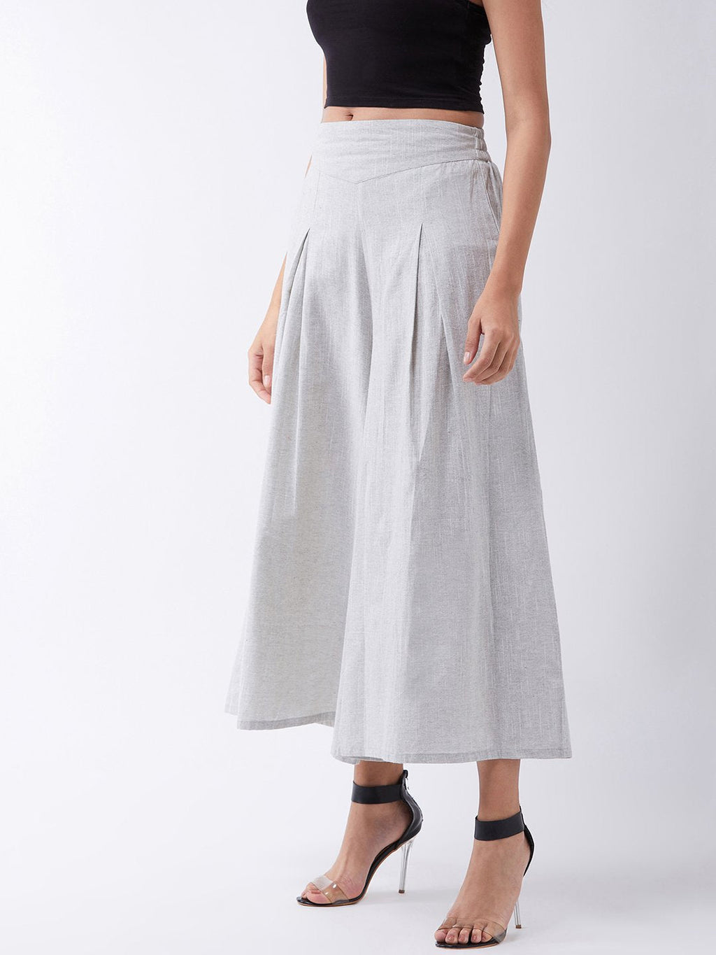InWeave Grey Handloom Palazzo