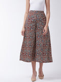 InWeave Women's Maroon Kalamkari Palazzo
