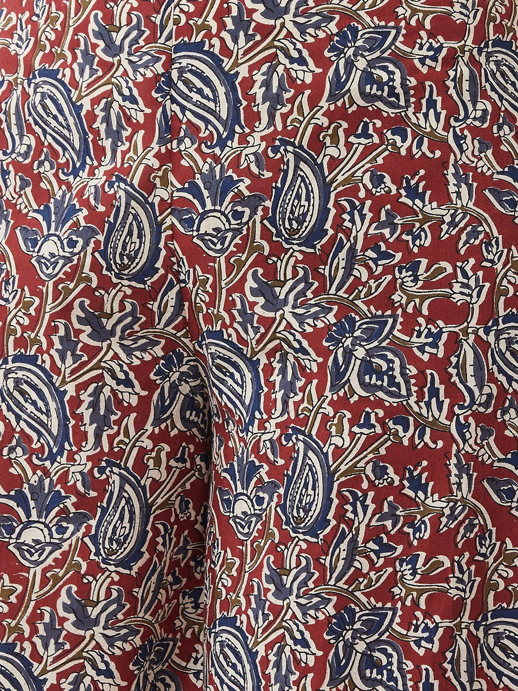 InWeave Women's Maroon Kalamkari Palazzo