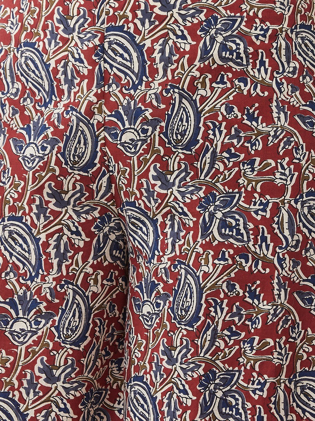 InWeave Women's Maroon Kalamkari Palazzo