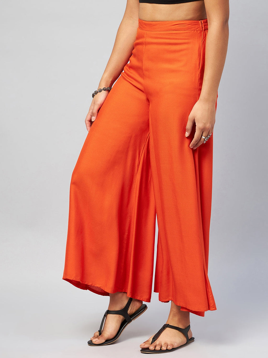 InWeave Solid Orange Palazzo