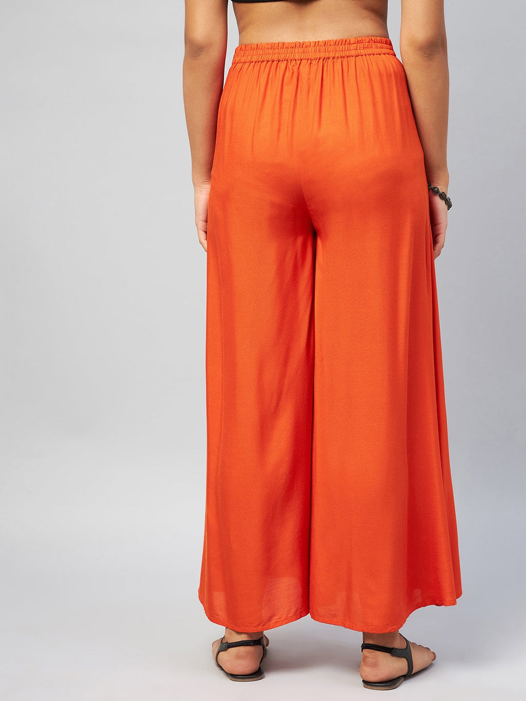 InWeave Solid Orange Palazzo