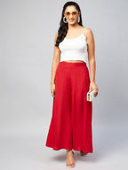 InWeave Solid Red Palazzo