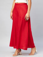 InWeave Solid Red Palazzo