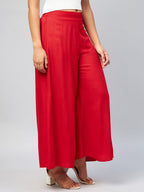 InWeave Solid Red Palazzo