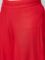 InWeave Solid Red Palazzo