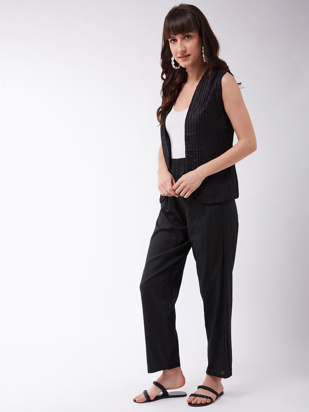 InWeave Black Kantha Pant