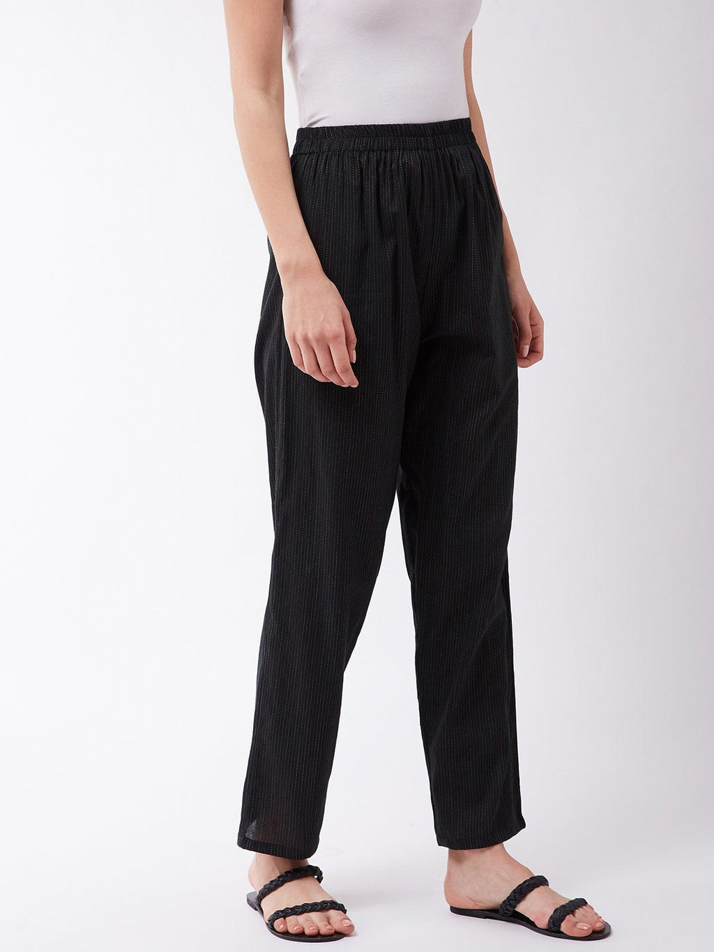 InWeave Black Kantha Pant