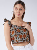 InWeave Slate Gray Crop Top