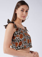 InWeave Slate Gray Crop Top
