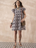 InWeave Black Ivory Short Dress - Distacart