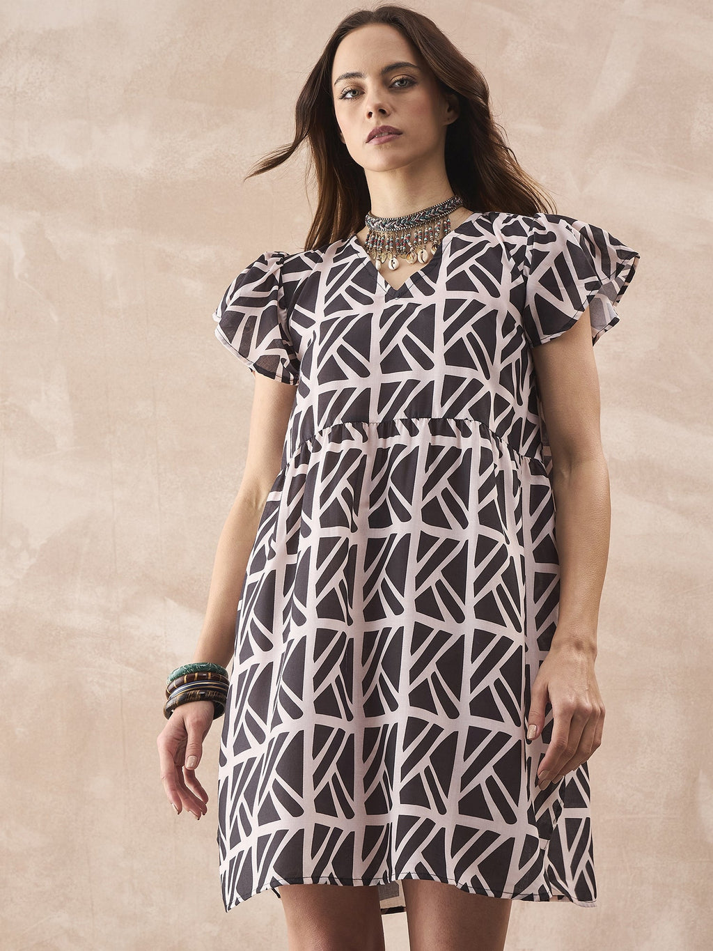 InWeave Black Ivory Short Dress - Distacart