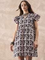 InWeave Black Ivory Short Dress - Distacart