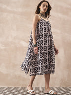 InWeave Black Ivory Strappy Dress - Distacart