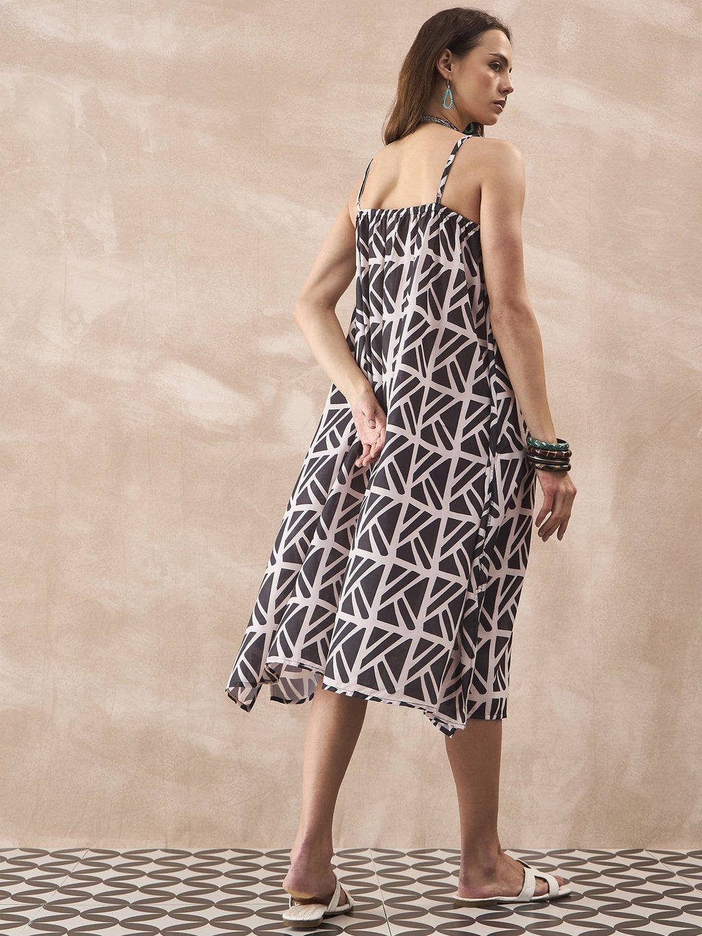 InWeave Black Ivory Strappy Dress - Distacart