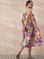 InWeave Leaf Multi Strappy Dress - Distacart