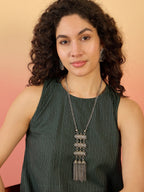 InWeave Dark Green Kantha R Neck W/S Dress - Distacart