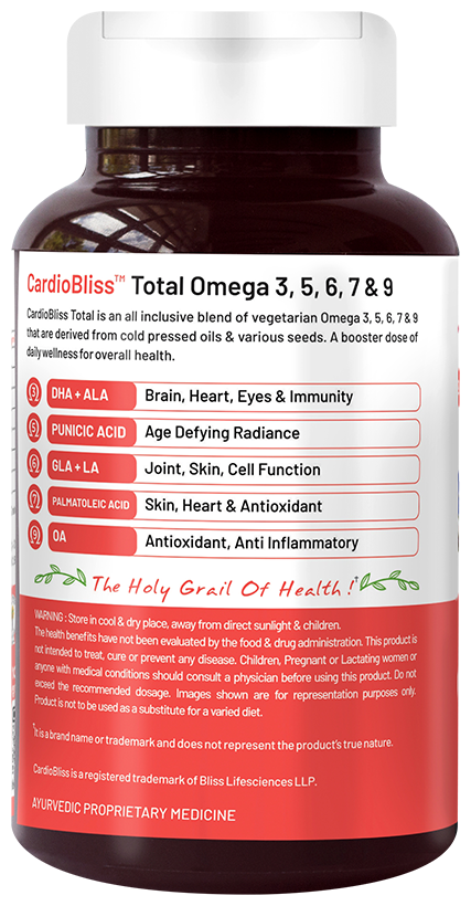 bliss welness heart brain skin health penta omega veg softgel