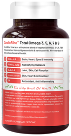 bliss welness heart brain skin health penta omega veg softgel