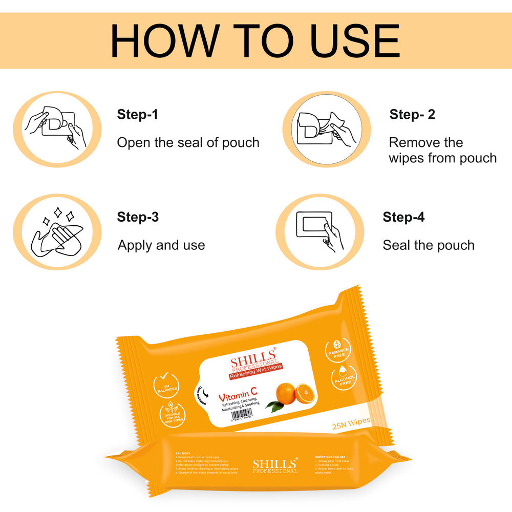 Shills Professional Refreshing Wet Wipes - Lime Fresh