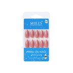 shills professional reusable press on nails almond spn629