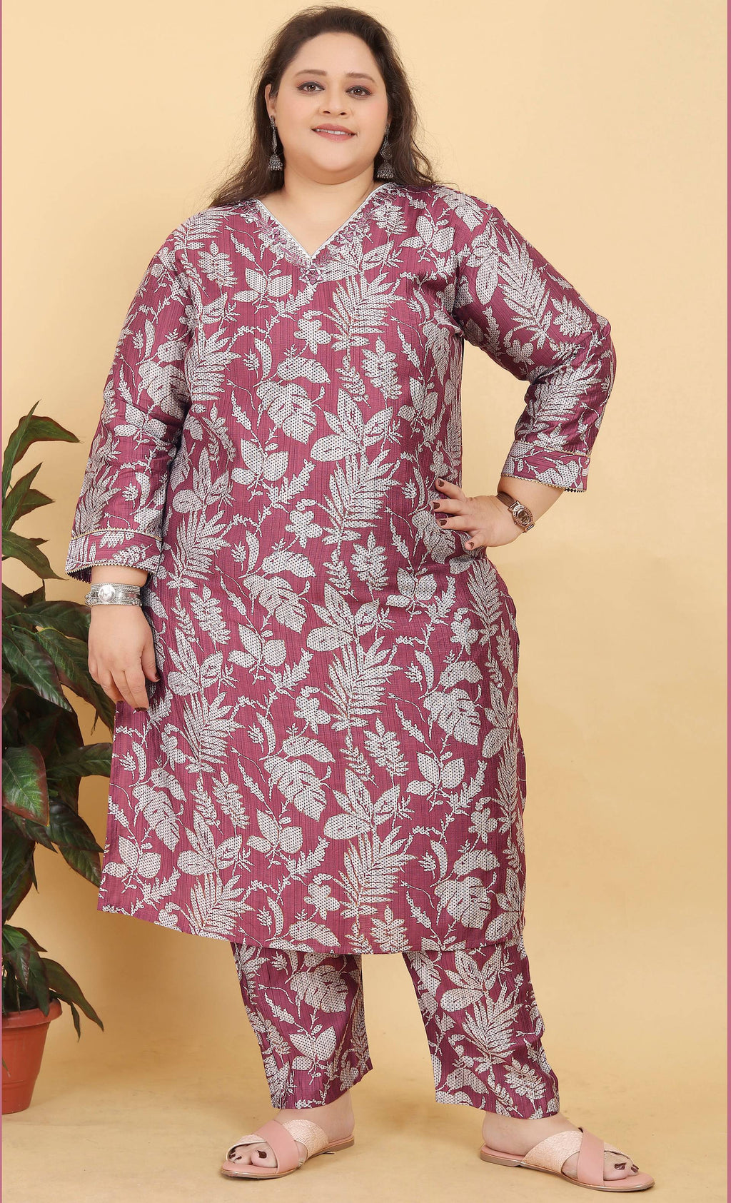 Monjolika Fashion Pink Premium Lichi Viscose Hand Work Classic Salwar Suit - Distacart