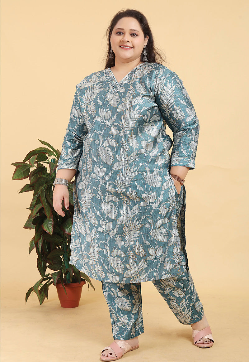 Monjolika Fashion Grey Premium Lichi Viscose Hand Work Classic Salwar Suit - Distacart