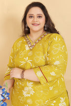 Monjolika Fashion Mustard Premium Rayon Hand Work Classic Salwar Suit - Distacart