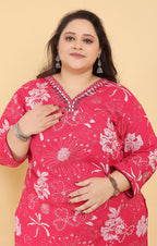 Monjolika Fashion Pink Premium Rayon Hand Work Classic Salwar Suit - Distacart