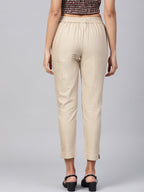 Juniper Women Sandgrey Cotton Flex Solid Slim Fit Pant/Slim Pant - Distacart
