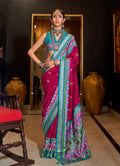 Monjolika Fashion Rani Pink Color Patola Printed Silk Designer Saree - Distacart