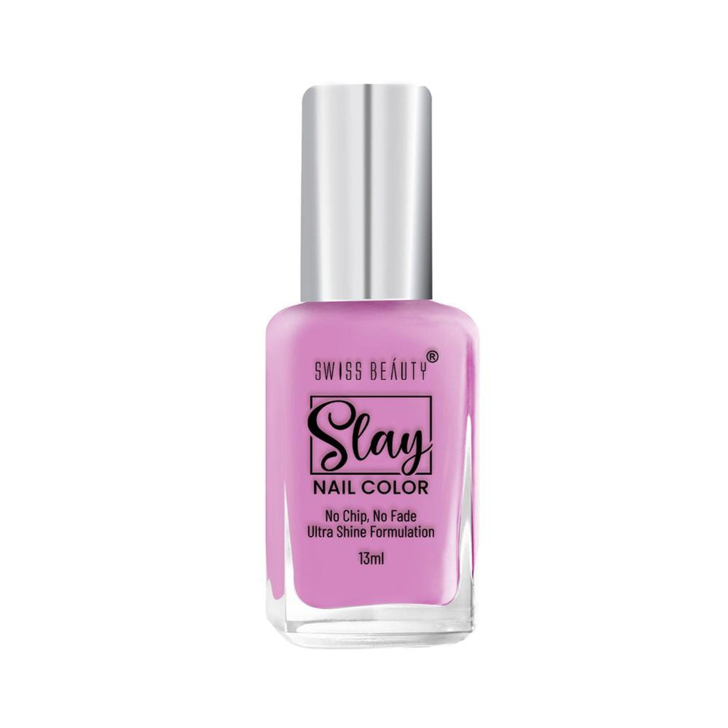 Swiss Beauty Slay Nail Color Ultra Shine Formulation - 01 Rush Pink - Distacart