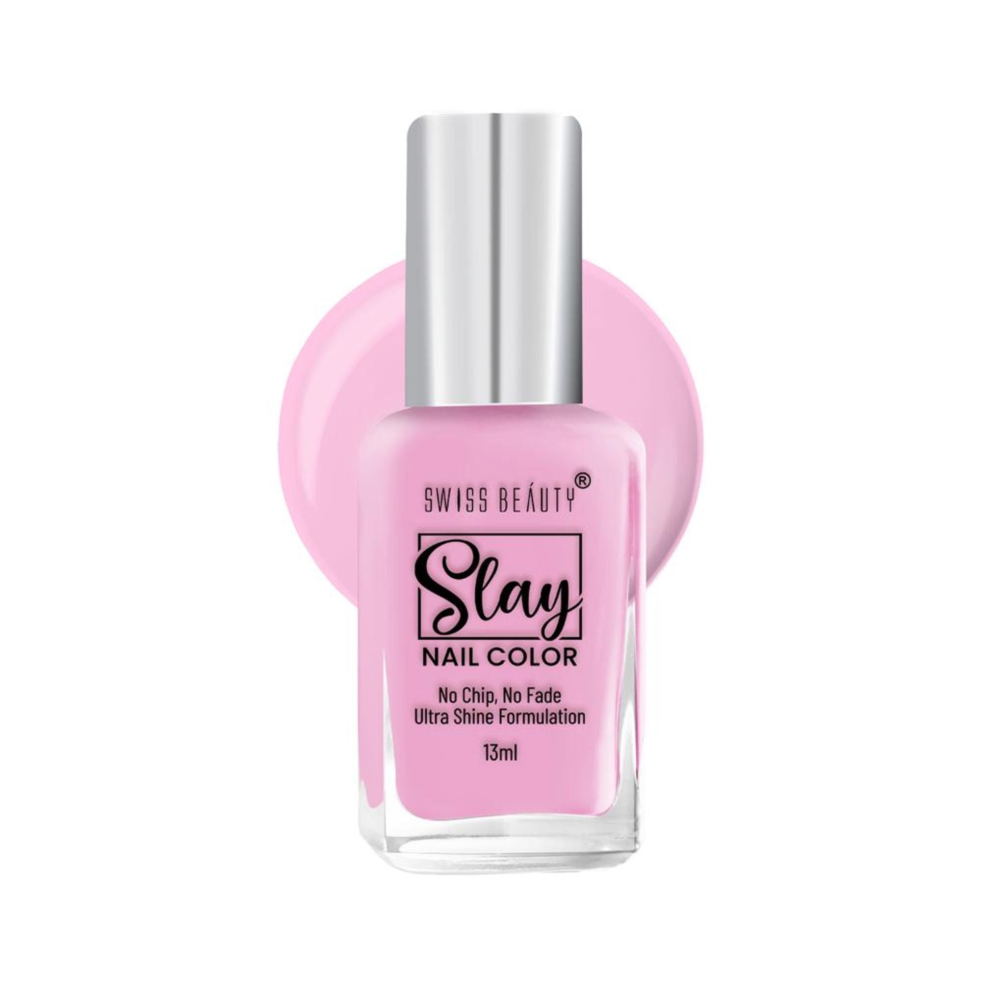Swiss Beauty Slay Nail Color Ultra Shine Formulation - 03 Dreamy Pink - Distacart