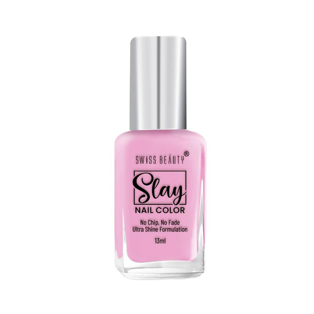 Swiss Beauty Slay Nail Color Ultra Shine Formulation - 03 Dreamy Pink - Distacart
