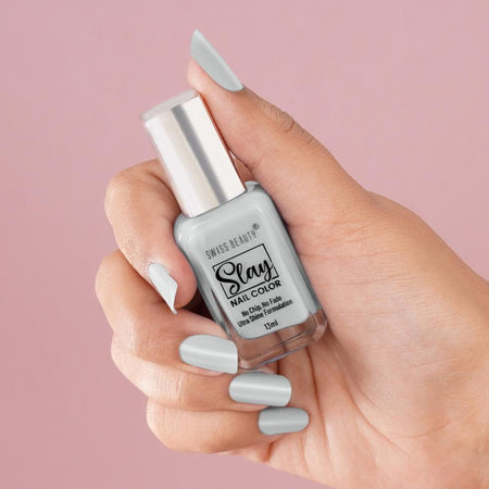 Swiss Beauty Slay Nail Color Ultra Shine Formulation - 07 Creamy Nude