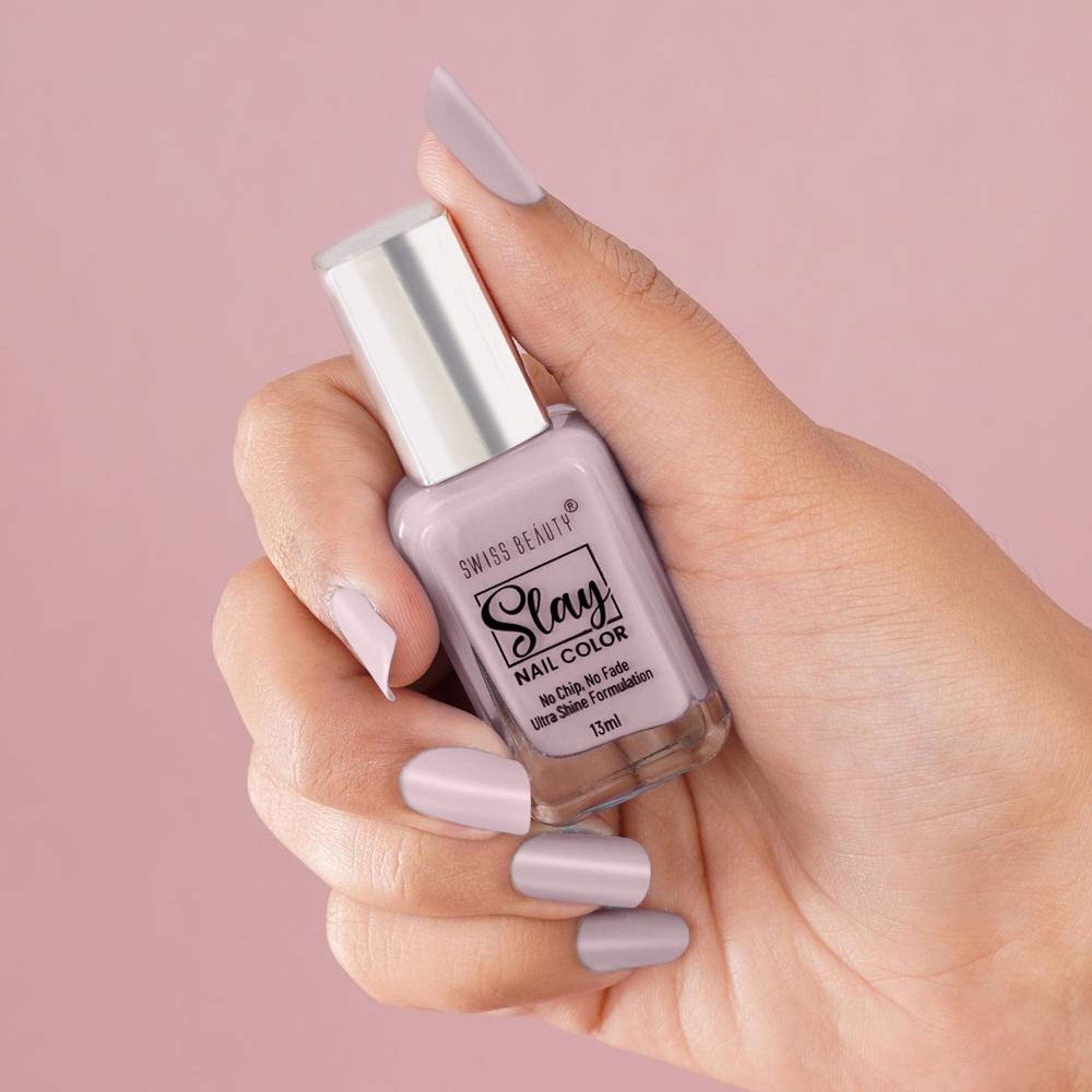 Swiss Beauty Slay Nail Color Ultra Shine Formulation - 09 French Pink