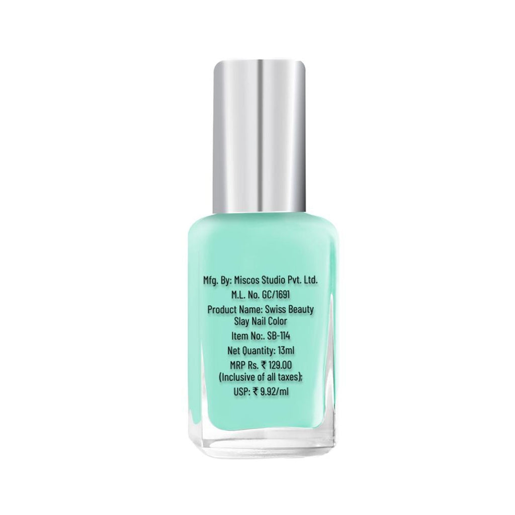 Swiss Beauty Slay Nail Color Ultra Shine Formulation - 10 Sunny - Distacart