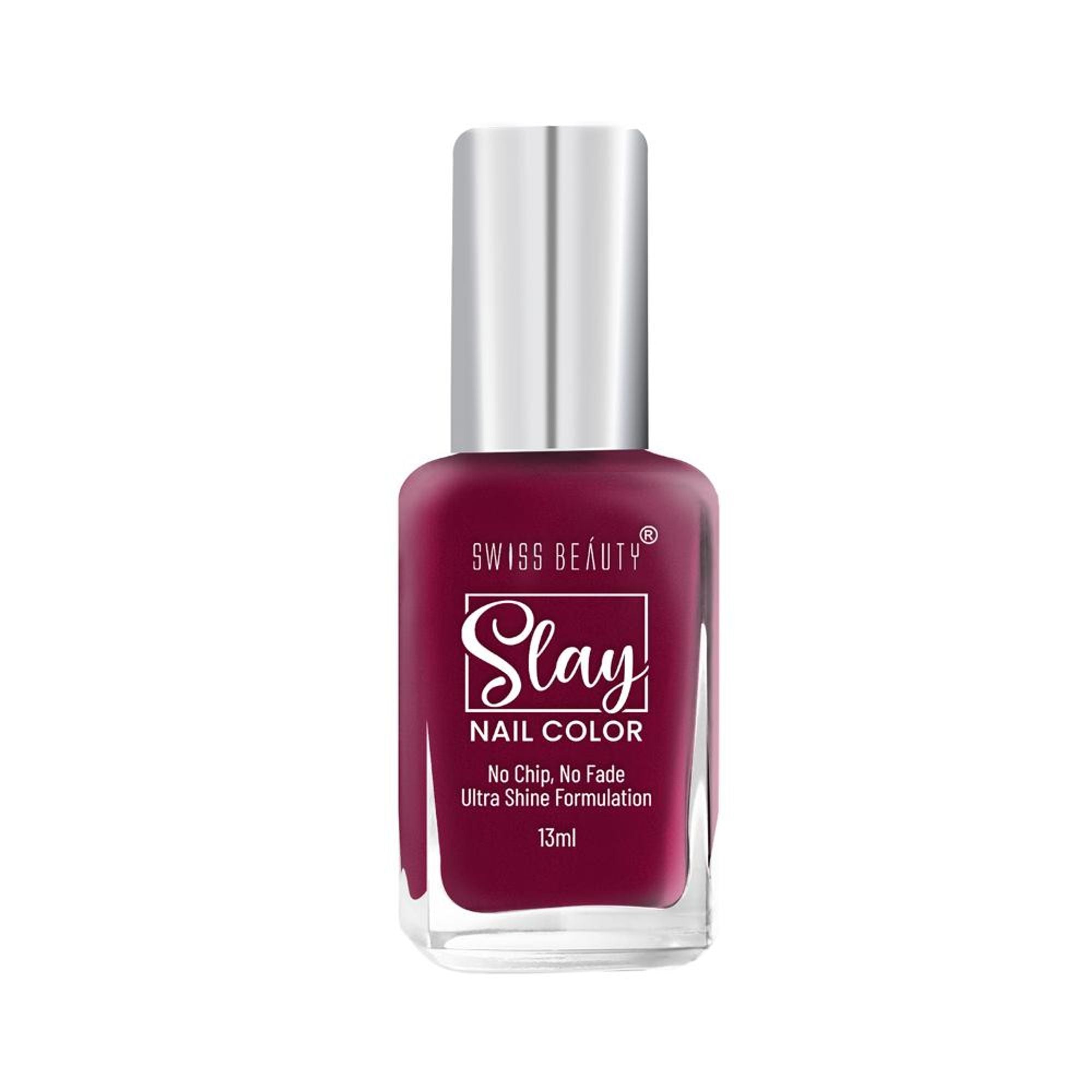 Swiss Beauty Slay Nail Color Ultra Shine Formulation - 18 Crystal Pink - Distacart
