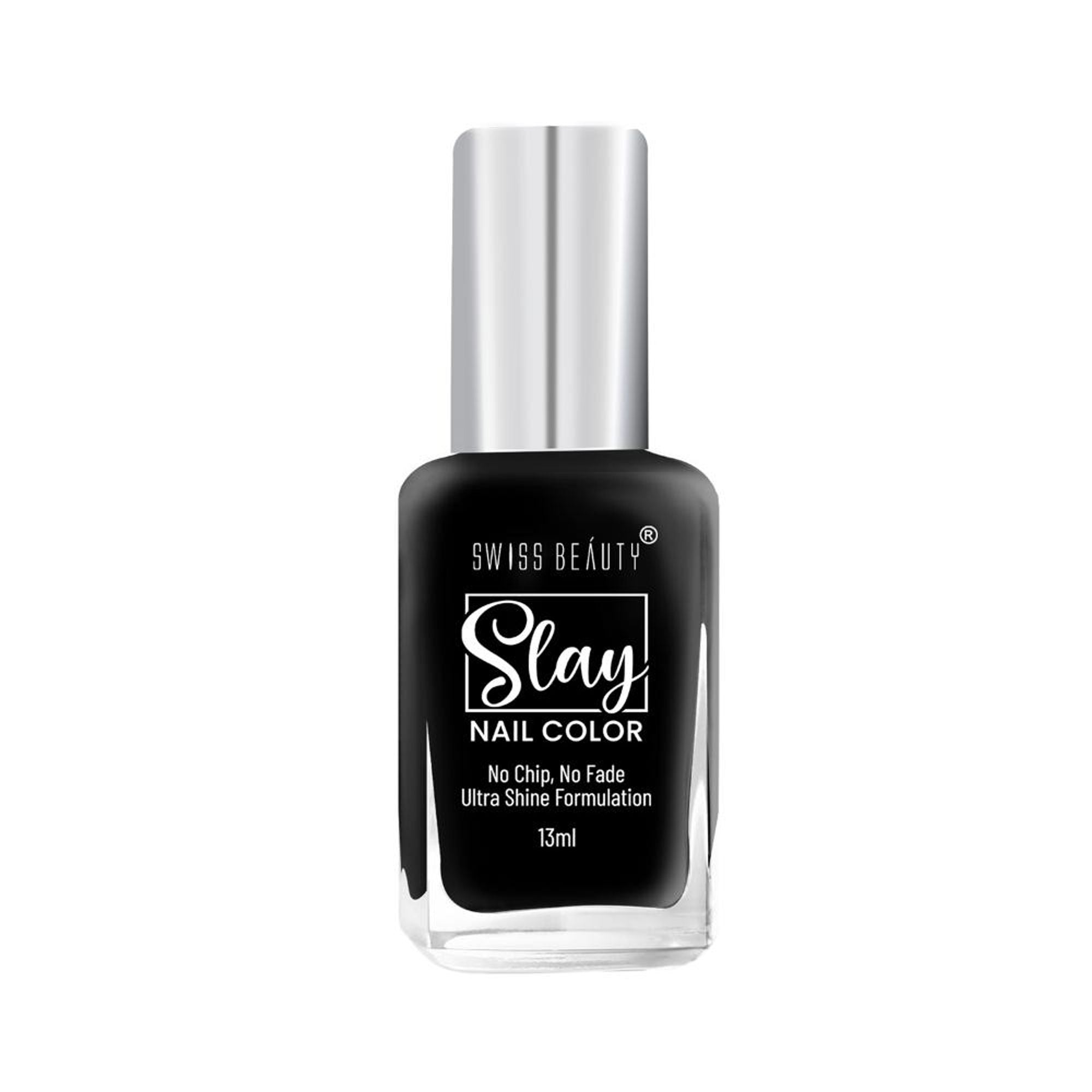 Swiss Beauty Slay Nail Color Ultra Shine Formulation - 22 Mid Night - Distacart