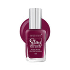 Swiss Beauty Slay Nail Color Ultra Shine Formulation - 32 Mulberry Maroon - Distacart