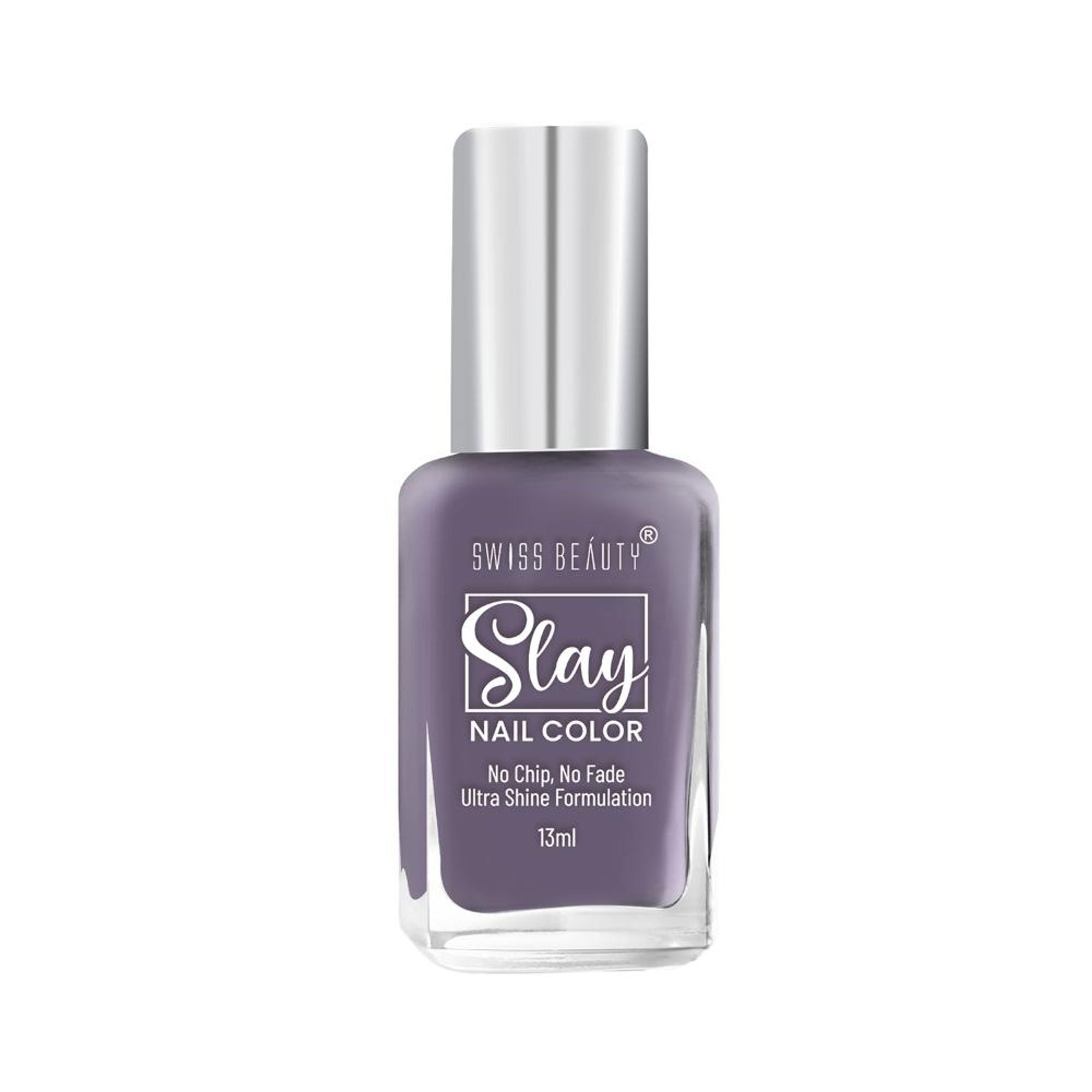 Swiss Beauty Slay Nail Color Ultra Shine Formulation - 40 Grape - Distacart