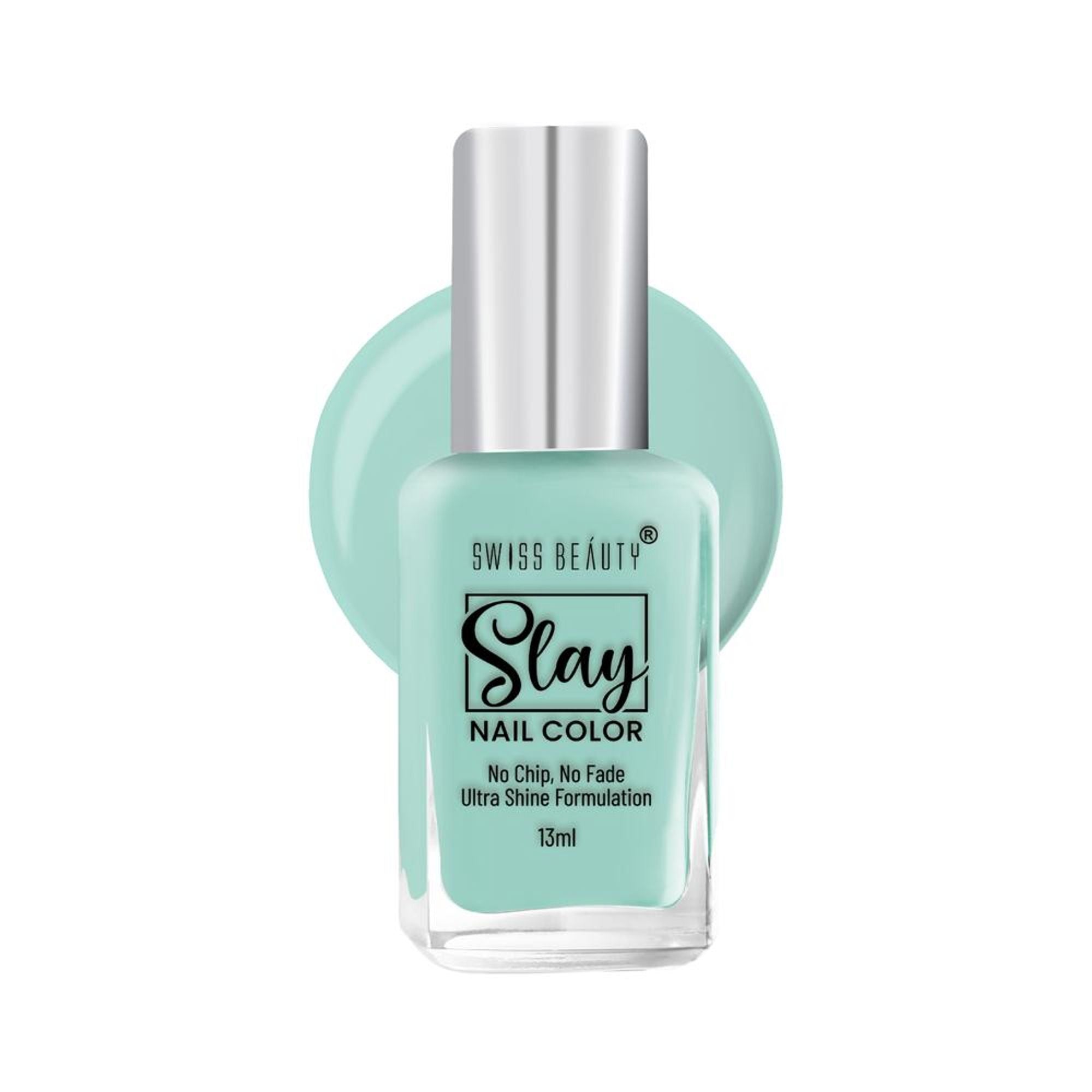 Swiss Beauty Slay Nail Color Ultra Shine Formulation - 43 Tropical Green - Distacart