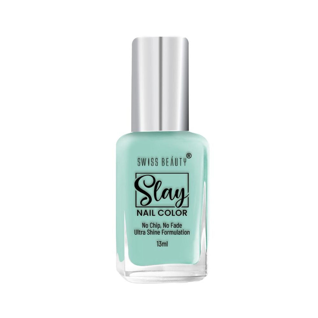 Swiss Beauty Slay Nail Color Ultra Shine Formulation - 43 Tropical Green - Distacart