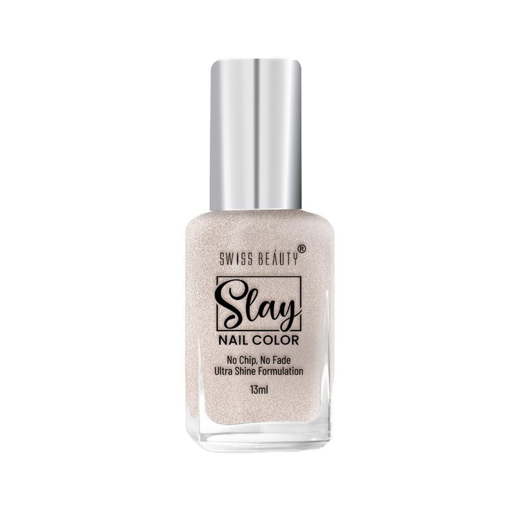 Swiss Beauty Slay Nail Color Ultra Shine Formulation - 52 Gold Star - Distacart
