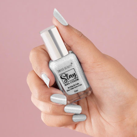 Swiss Beauty Slay Nail Color Ultra Shine Formulation - 54 Pearl
