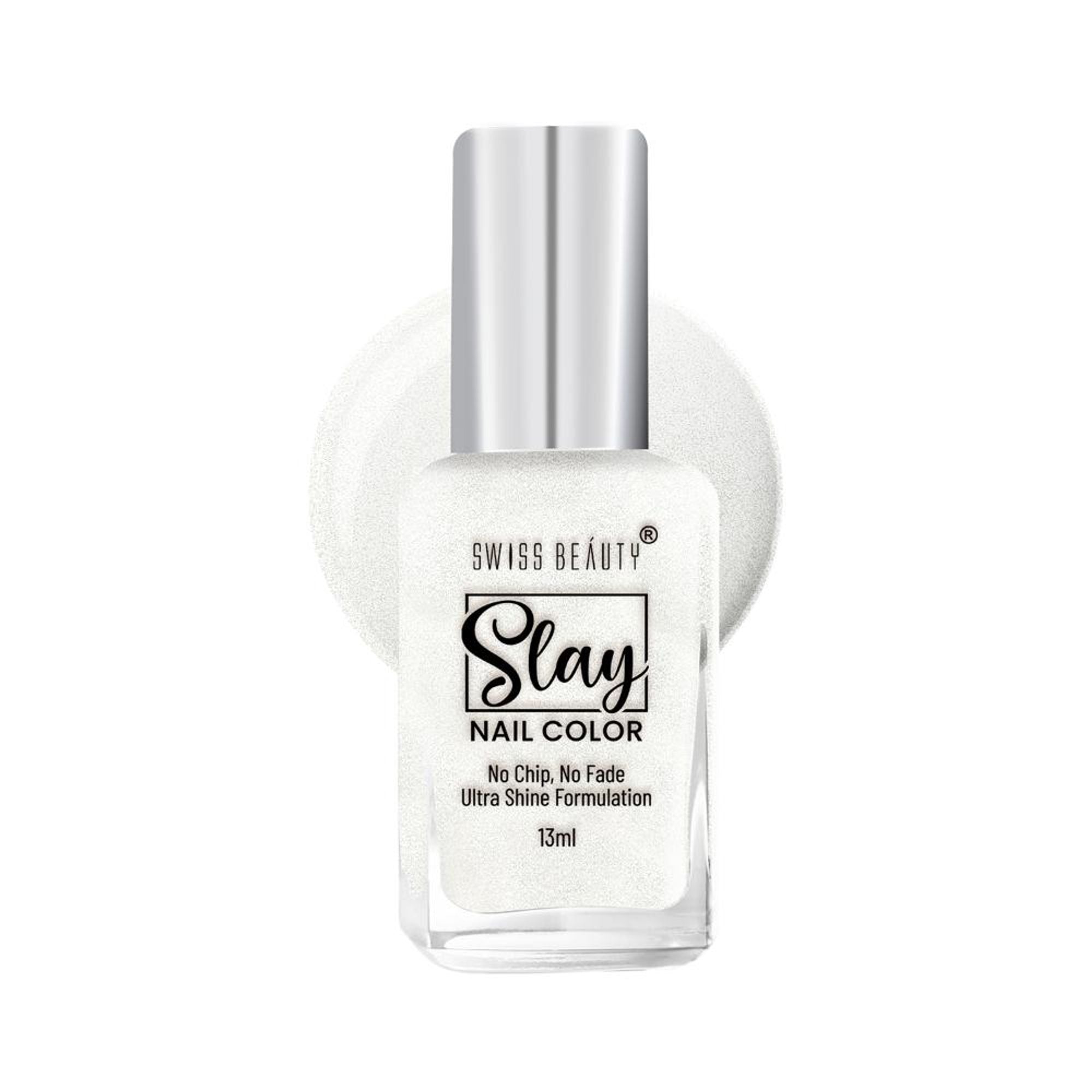 Swiss Beauty Slay Nail Color Ultra Shine Formulation - 54 Pearl - Distacart