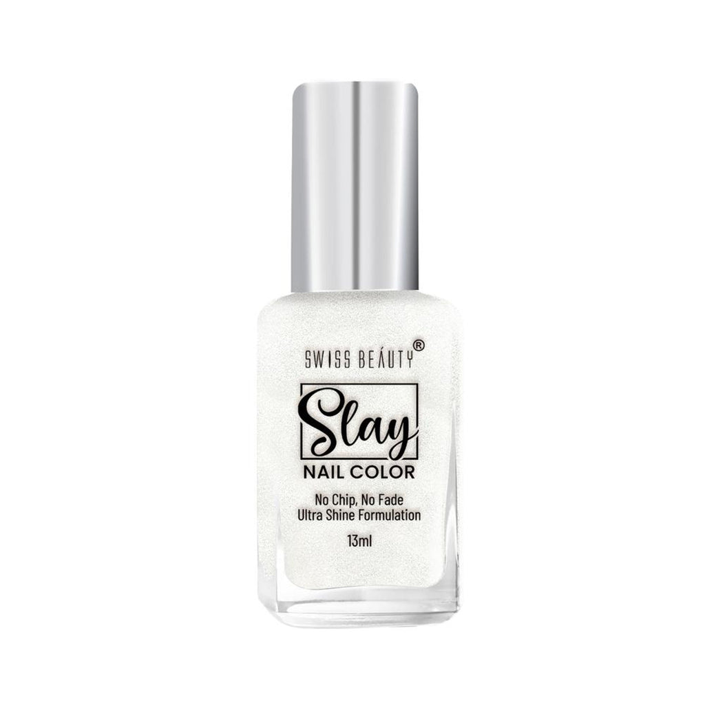 Swiss Beauty Slay Nail Color Ultra Shine Formulation - 54 Pearl - Distacart