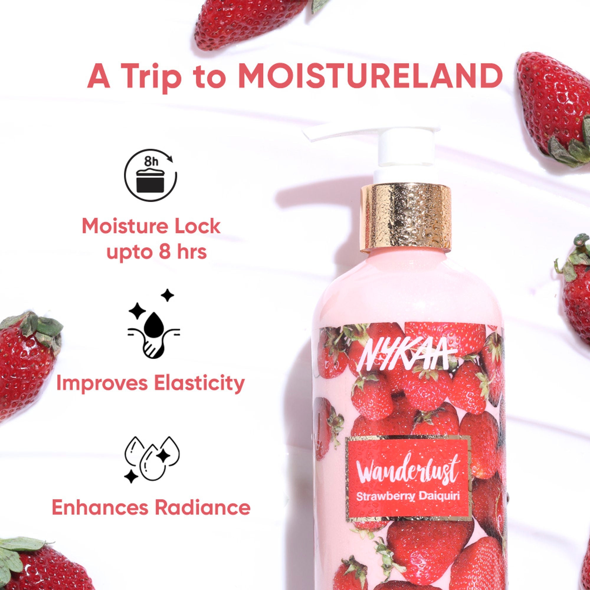 Wanderlust Moisturizing Body Lotion - Strawberry Daiquiri