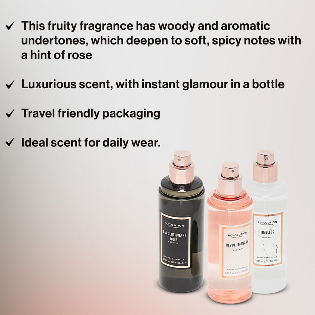 Makeup Revolution Revolutionary Body Mist Spray For Her - Distacart
